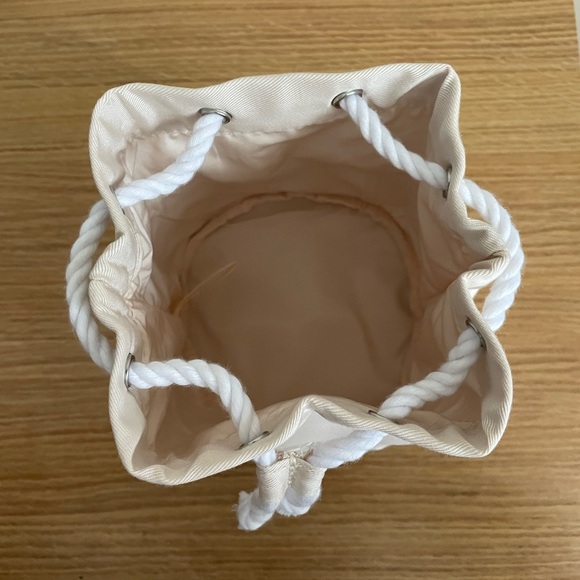 NEW Beige Dior Embroidered Drawstring Pouch with Box - Picture 7 of 8